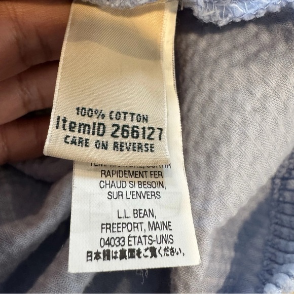 LL Bean Women’s Wide Whale Corduroy Button Up Shirt Shacket Chore Outdoors Large - Picture 4 of 4